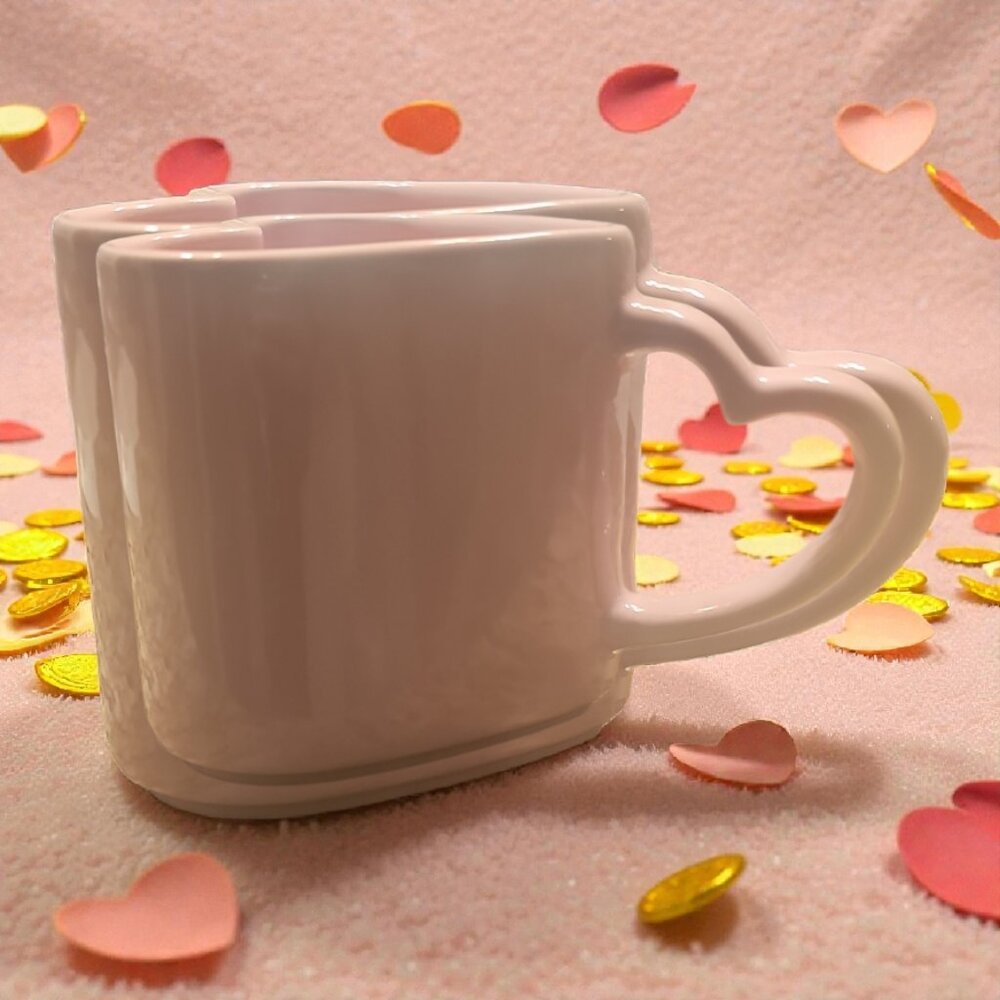 Pink Heart-Handle Ceramic Mug - Picture 7 of 8